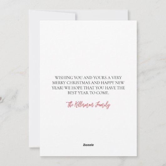 Santa Tropical Beach Kerstmis Feestdagenkaart (Achterkant)