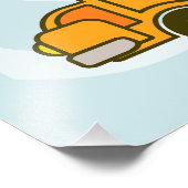 Santa truck kant uitzicht Vrolijk kerstfeest Foto Afdruk (Hoek)