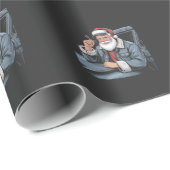 Santa Truck Rigging Funny Truck Driver Christmas   Cadeaupapier (Rol Hoek)