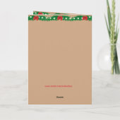 Santa Truck Trailer en Schuur Vakantie Kaart (Achterkant)