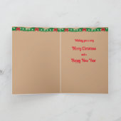 Santa Truck Trailer en Schuur Vakantie Kaart (Binnen)