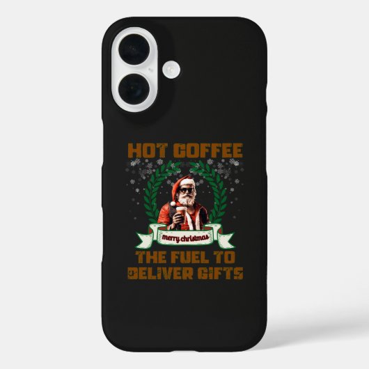 Santa Trucker Koffie Vakantie Levering Kerst Ro Case-Mate iPhone Case (Achterkant)