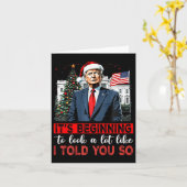 Santa Trump begint er een hoop uit te zien zoals i Kaart (Gele Bloem)