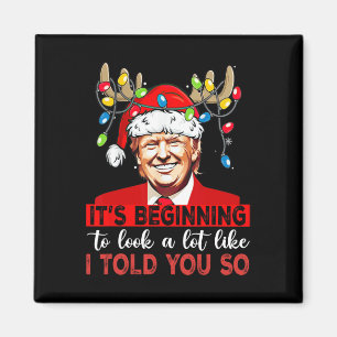 Santa Trump begint er net zo uit te zien als ik Magneet