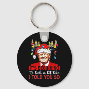 Santa Trump begint er net zo uit te zien als ik Sleutelhanger