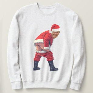 Santa Trump Bouw De Muur Grappige politieke Trui