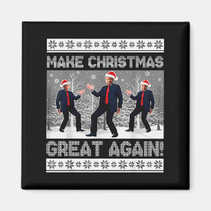 Santa Trump Dans Grappig Maak Kerstmis Weer Groot Magneet