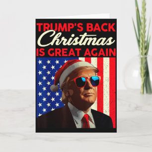 Santa Trump Dans Maak Kerstmis Geweldig Again Leli Kaart