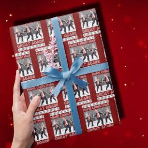 Santa Trump-dans maakt kerst weer geweldig Cadeaupapier