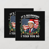 Santa Trump, het begint veel op mij te lijken Bedankkaart (Voorkant / Achterkant)