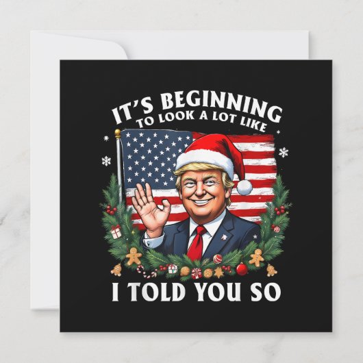 Santa Trump, het begint veel op mij te lijken Bedankkaart (Achterkant)