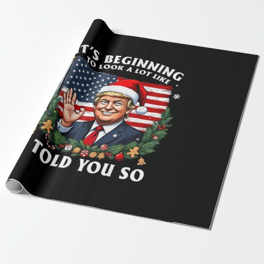 Santa Trump, het begint veel op mij te lijken Cadeaupapier (Uitgerold)