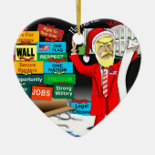 Santa Trump Keramisch Ornament (Voorkant)