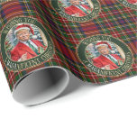 Santa Trump MAGA Christmas Tartan Plaid Cadeaupapier<br><div class="desc">Een rol Royal Stewart Tartan plaid inpakpapier,  versierd met een feestelijke Trump en een kerst MAGA-bericht: "WENS JE EEN PRACHTIGE KERST!"</div>