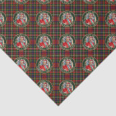 Santa Trump MAGA Christmas Tartan Plaid Tissuepapier (Detail)