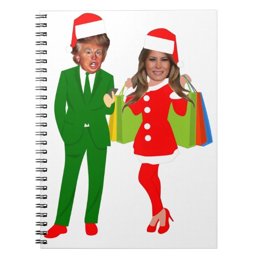 santa trump melania notitieboek (Voorkant)