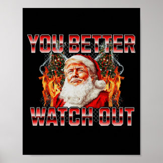 Santa Trump Sinterklaas komt naar de stad 2024  Poster