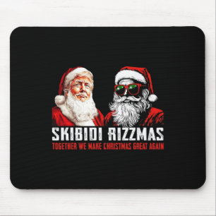 Santa Trump Skibidi Rizzmas maken kerstmis een gro Muismat