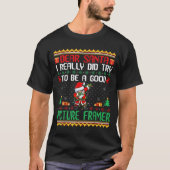 Santa Try To Be A Good Picture Framer - Funny Chri T-shirt (Voorkant)