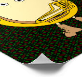 Santa Tuba Speler Egghead Poster (Hoek)