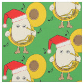 Santa Tuba Speler Egghead Stof (Close Up)
