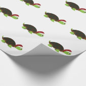 Santa Turtle Cadeaupapier (Hoek)