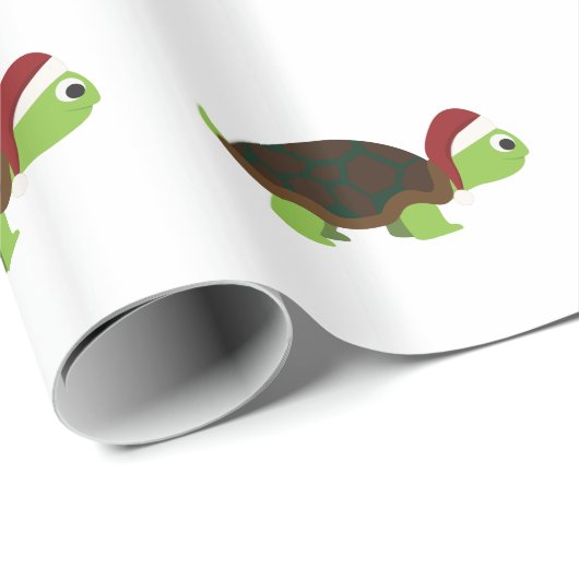 Santa Turtle Cadeaupapier (Rol Hoek)