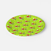 Santa Turtle Christmas Paper Party Borden Papieren Bordje (Gekanteld)