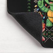 Santa Turtle Christmas Ugly Sweater Funny Holiday  Muismat (Hoek)