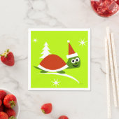 Santa Turtle-kerstcadeau, Napels Servet (Insitu)