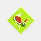 Santa Turtle-kerstcadeau, Napels Servet (Hoek)