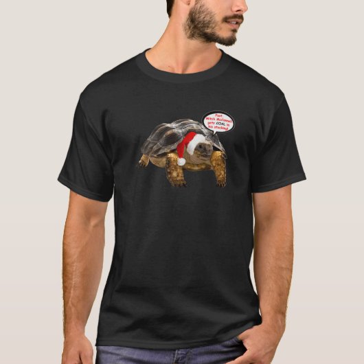 Santa Turtle - Mitch Mcconnell krijgt steenkool in T-shirt (Voorkant)