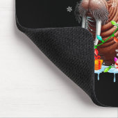 Santa Turtle Riding Walrus Rendier Christmas Zee Muismat (Hoek)