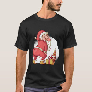 Santa Twerk Funny Dance Cartoon Clause Cadeau voor T-shirt