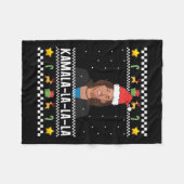 Santa Ugly Christmas Sweater Meme Fleece Deken (Voorkant (Horizontaal))