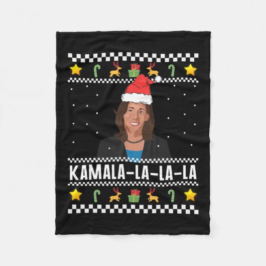 Santa Ugly Christmas Sweater Meme Fleece Deken (Voorkant)
