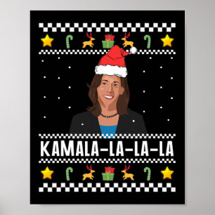 Santa Ugly Christmas Sweater Meme Poster