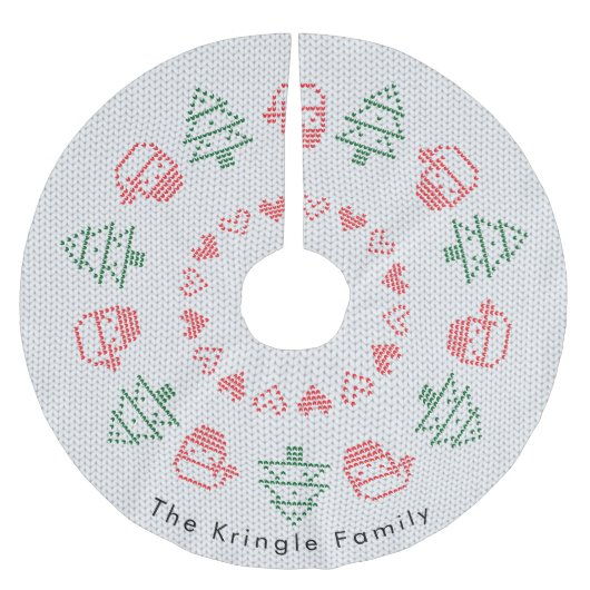 Santa Ugly Kersttrui Kerstboom Rok (Voorkant)