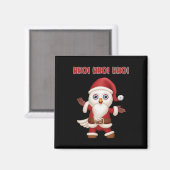 Santa Uil Feestelijke Fun Kerstmis Magneet (Voorkant / Achterkant)