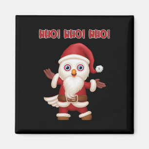 Santa Uil Feestelijke Fun Kerstmis Magneet