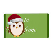 Santa Uil Gift Labels (Voorkant)