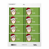 Santa Uil Gift Labels (Full Sheet)
