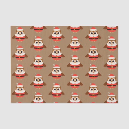 Santa Uil Tissue Papier (Voorkant)