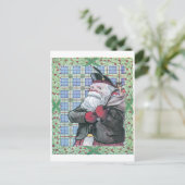 Santa uit Schotland Feestdagenkaart (Staand voorkant)