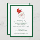 Santa Uitnodiging (Voorkant / Achterkant)