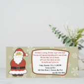 Santa Uitnodiging (Staand voorkant)