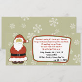 Santa Uitnodiging (Voorkant / Achterkant)