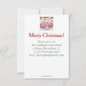 Santa-uitnodiging Kaart (Achterkant)