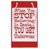 Santa Underwear Klein Cadeauzakje (Achterkant)