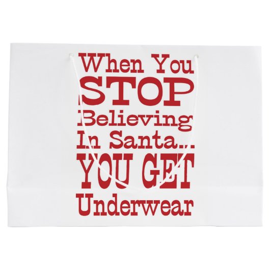 Santa Underwear Large Cadeautasje (Achterkant)